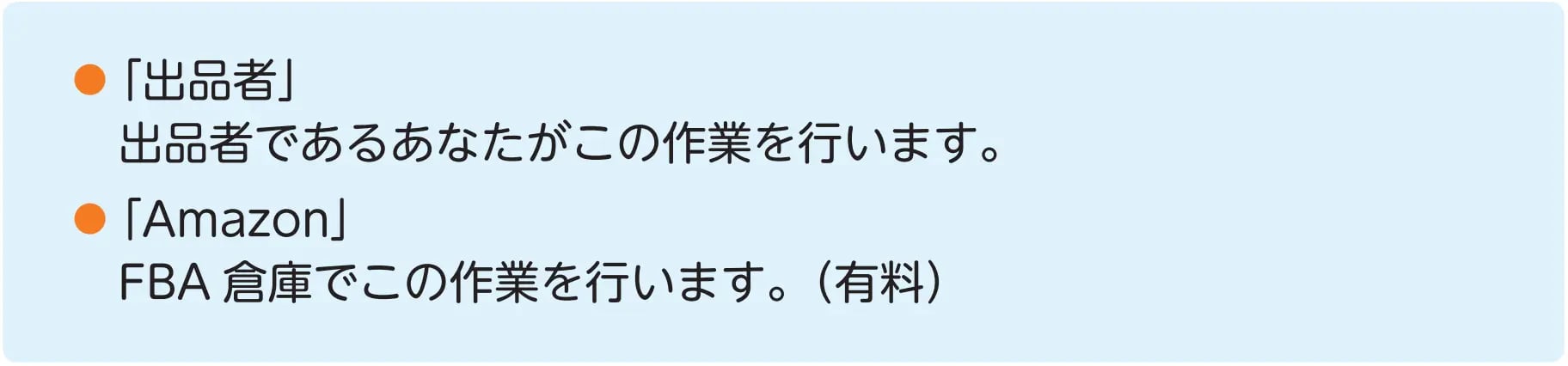 梱包とラベル貼りを選択