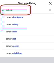 手順2：カテゴリーやコンディション選択